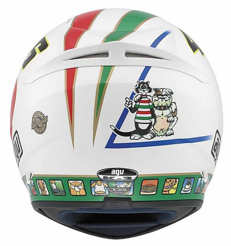 agv k3 rossi icon SV Road Helmet- MUGELLO 2004  FORZA face road helmet ensures maximum safety AGV K3 Helmet - Rossi