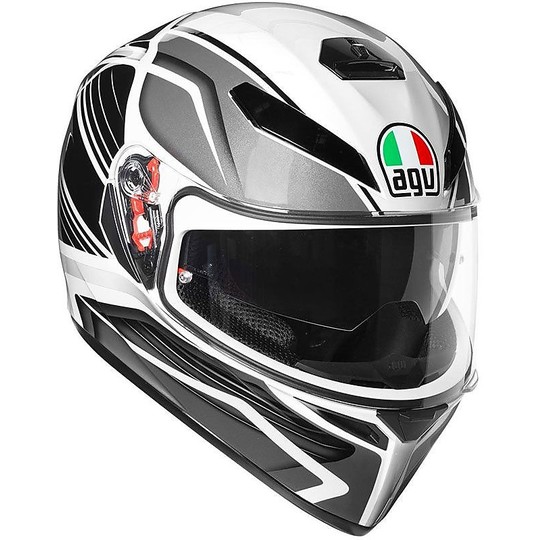 Integral Motorcycle Helmet AGV K-3 SV Proton Black Silver