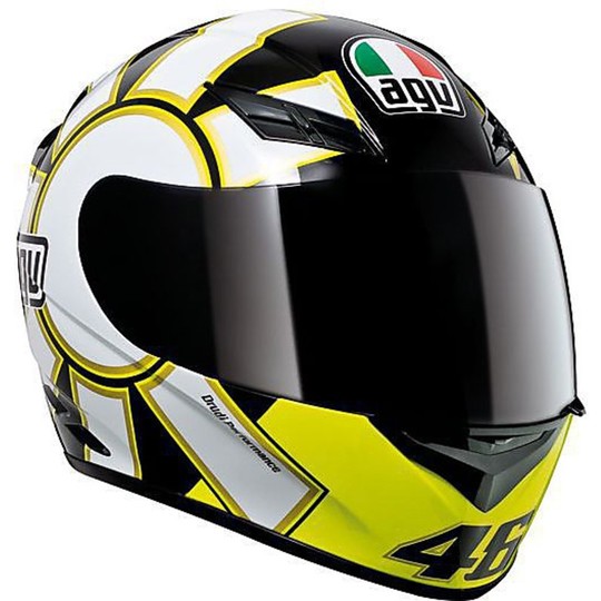 Integral Motorcycle Helmet AGV K-3 Top 46 Gothic Black