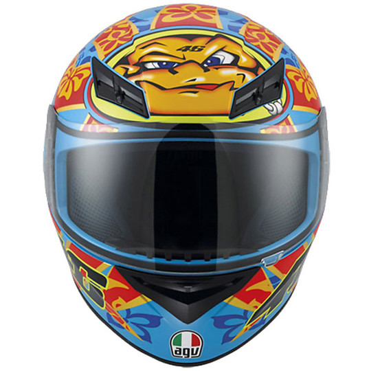 Integral Motorcycle Helmet AGV K-3 Top Mugello 2001 Valentino