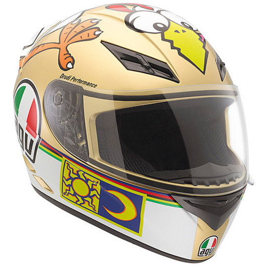 Integral Motorcycle Helmet AGV K-3 Top Valentino The Chicken