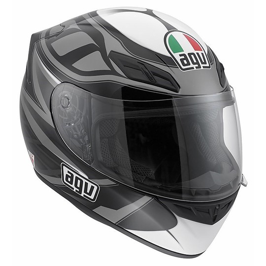 Integral Motorcycle Helmet AGV K-4 Multi Fiber Diapason Black Grey