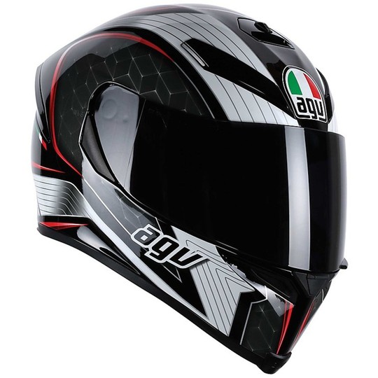 Integral Motorcycle Helmet Agv K-5 2015 New Black Grey Multi The Cube