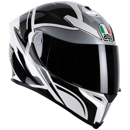 Integral Motorcycle Helmet Agv K-5 2015 New Multi Roadracer White Gunmetal Black