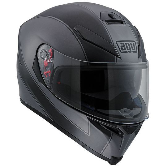 Integral Motorcycle Helmet Agv k-5 Double Visor Multi Enlace Grey Black