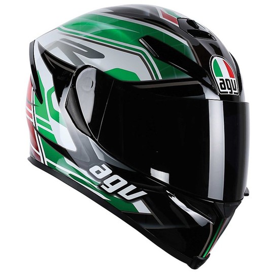 Integral Motorcycle Helmet Agv K-5 Multi Dimension 2015 New Black White Green