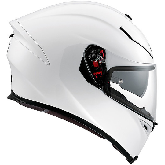 Integral Motorcycle Helmet Agv K-5 S Mono White Pearl