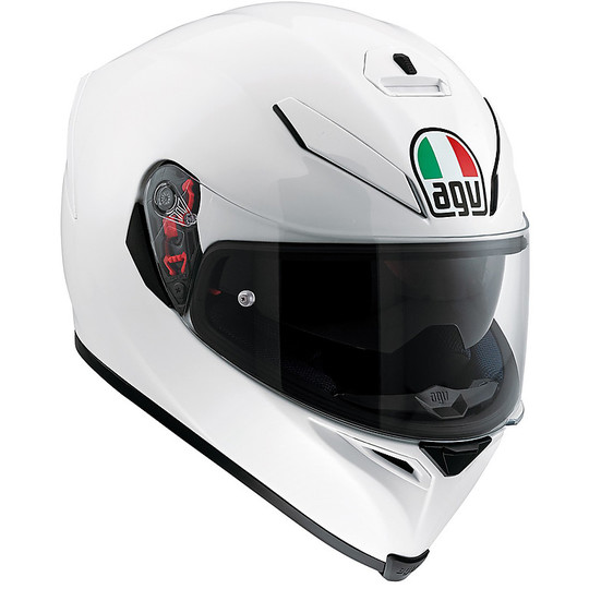 Integral Motorcycle Helmet Agv K-5 S Mono White Pearl