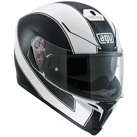 Integral Motorcycle Helmet Agv K-5 S Multi Enlace Black Matt White