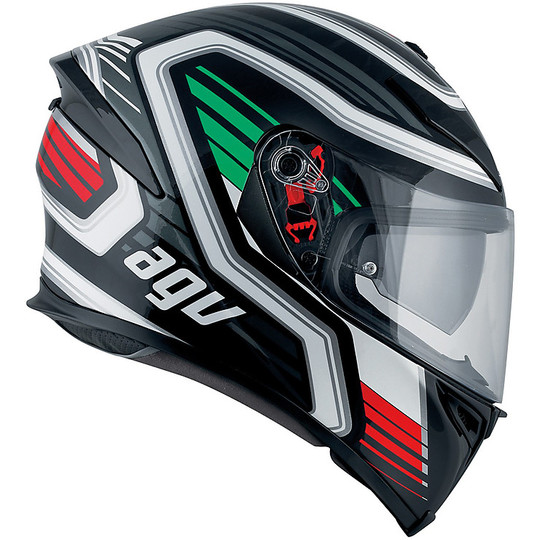 Integral Motorcycle Helmet Agv K-5 S Multi Firerace Black Italy