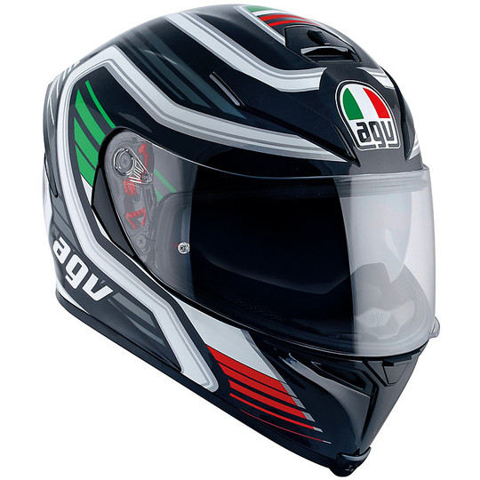 Integral Motorcycle Helmet Agv K-5 S Multi Firerace Black Italy