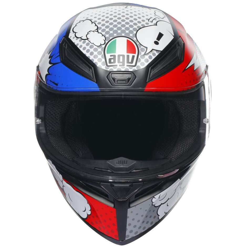 Integral Motorcycle Helmet Agv K1 S BANG Matt Italy Blue