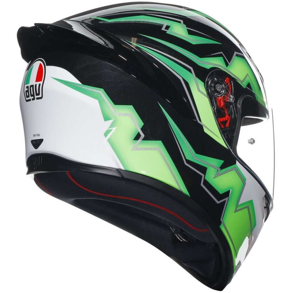 Integral Motorcycle Helmet Agv K1 S KRIPTON Black Green