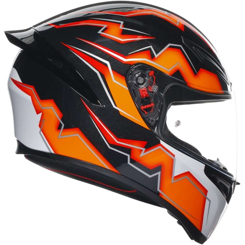 Integral Motorcycle Helmet Agv K1 S KRIPTON Black Orange