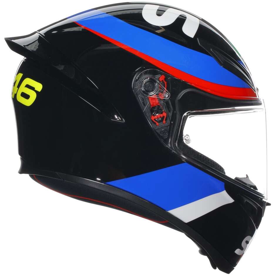 Integral Motorcycle Helmet Agv K1 S VR46 SKY RACING TEAM Black Red