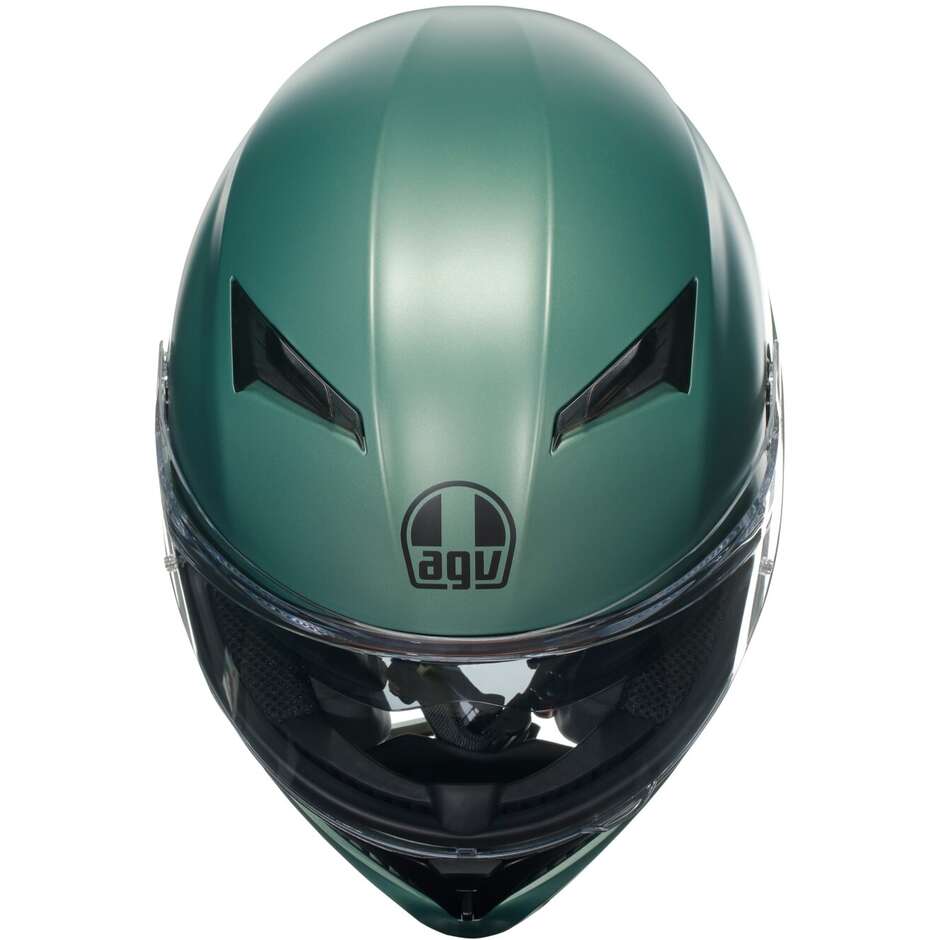 Integral Motorcycle Helmet Agv K3 Mono Matt Sage Green