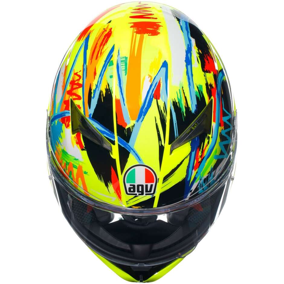 Integral Motorcycle Helmet Agv K3 ROSSI WINTER TEST 2019