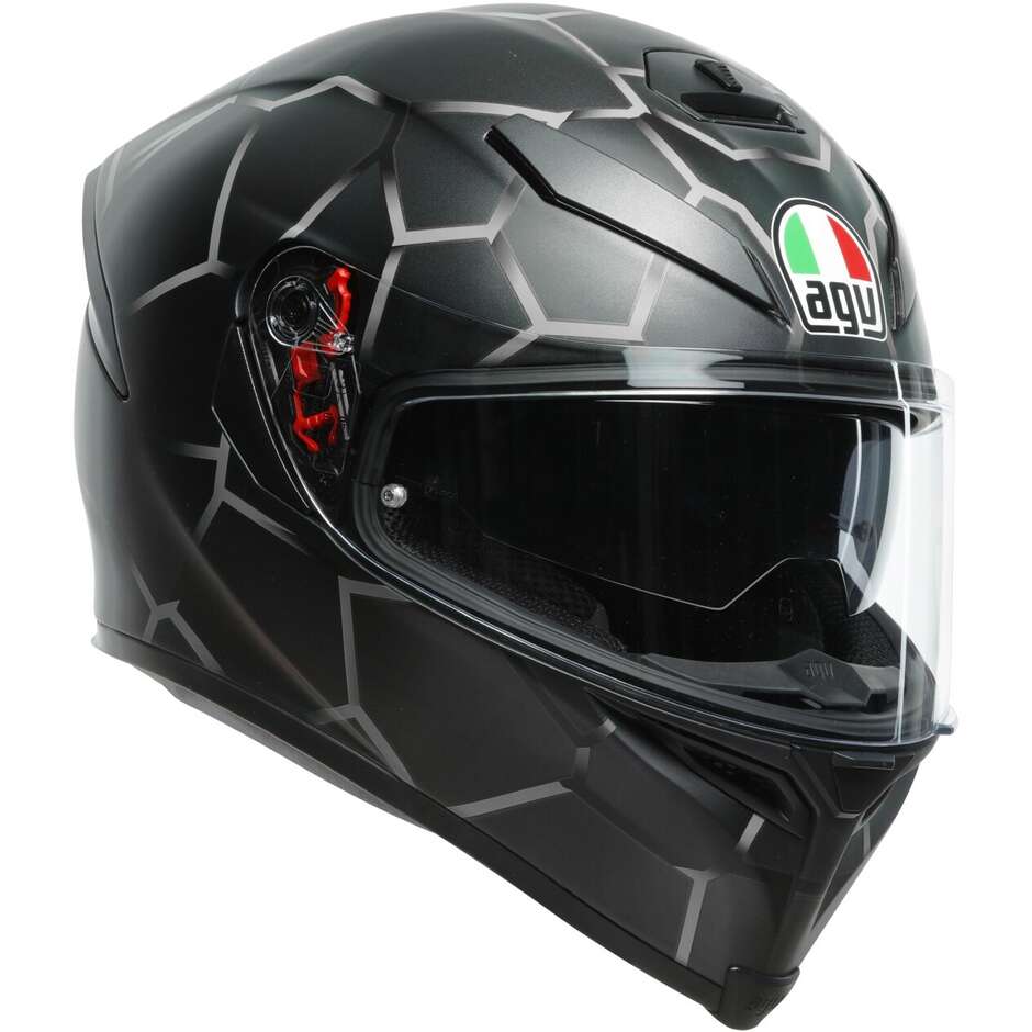 Integral Motorcycle Helmet Agv K5 S VULCANUM Gray