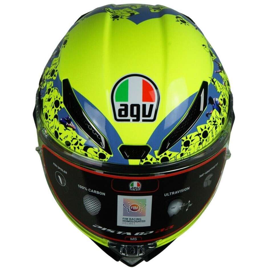 Integral Motorcycle Helmet Agv PISTA GP RR Limited Edition Rossi MISANO 2 2021
