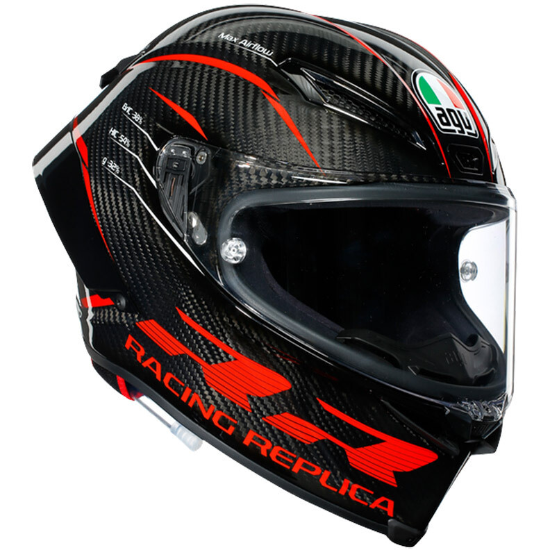Integral Motorcycle Helmet Agv PISTA GP RR PERFORMANCE Carbon Red