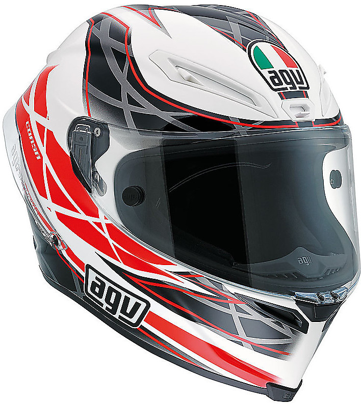 agv corsa helmet white - Pista Gp Rr Mono strength thermoplastic collarbone Visordown - AGV has officially