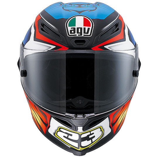Integral Motorcycle Helmet Agv Race Race Replica 23 Niccolò Antonelli 2016 Blue PINLOCK INCLUDED