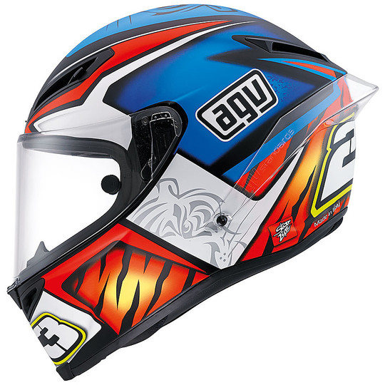 Integral Motorcycle Helmet Agv Race Race Replica 23 Niccolò Antonelli 2016 Blue