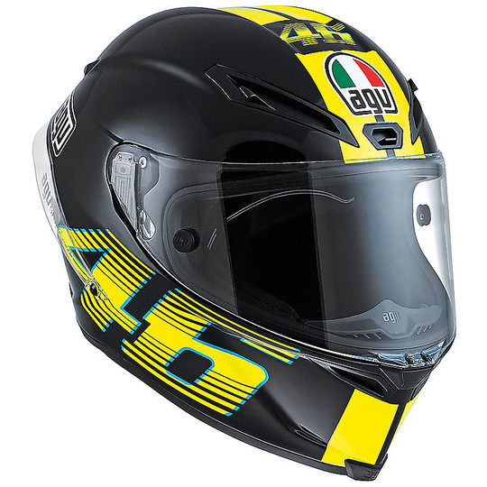 Integral Motorcycle Helmet Agv Race Race Replica Valentino Rossi V46 Black PINLOCK INCLUDED