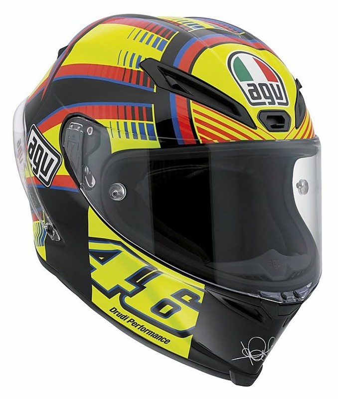 Integral Motorcycle Helmet Agv race SOLELUNA Top Race Valentino Rossi For Sale Online -