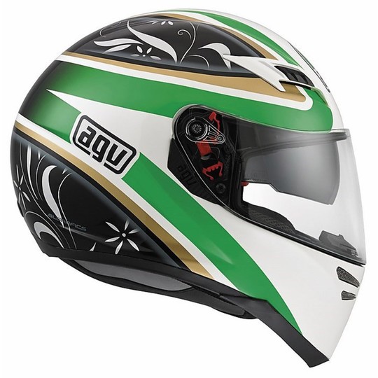 Integral Motorcycle Helmet Agv Skyline Double Visor Multi Multi Wings Italy