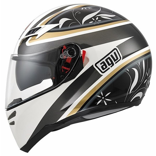 Integral Motorcycle Helmet Agv Skyline Double Visor Multi Multi Wings