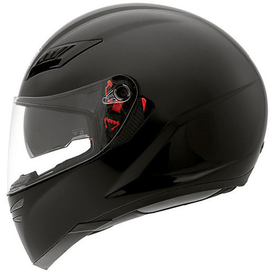 Integral Motorcycle Helmet Agv Skyline Mono Dual Visor Gloss Black