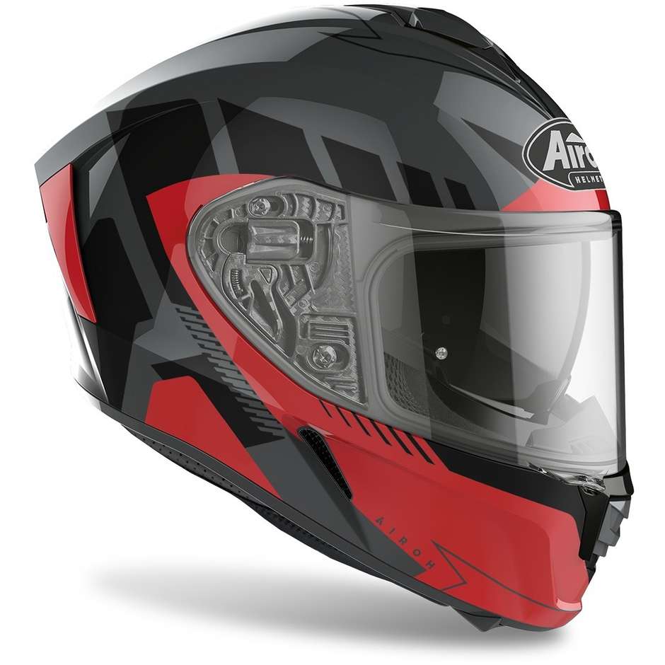 Integral Motorcycle Helmet Airoh SPARK Rise Glossy Red