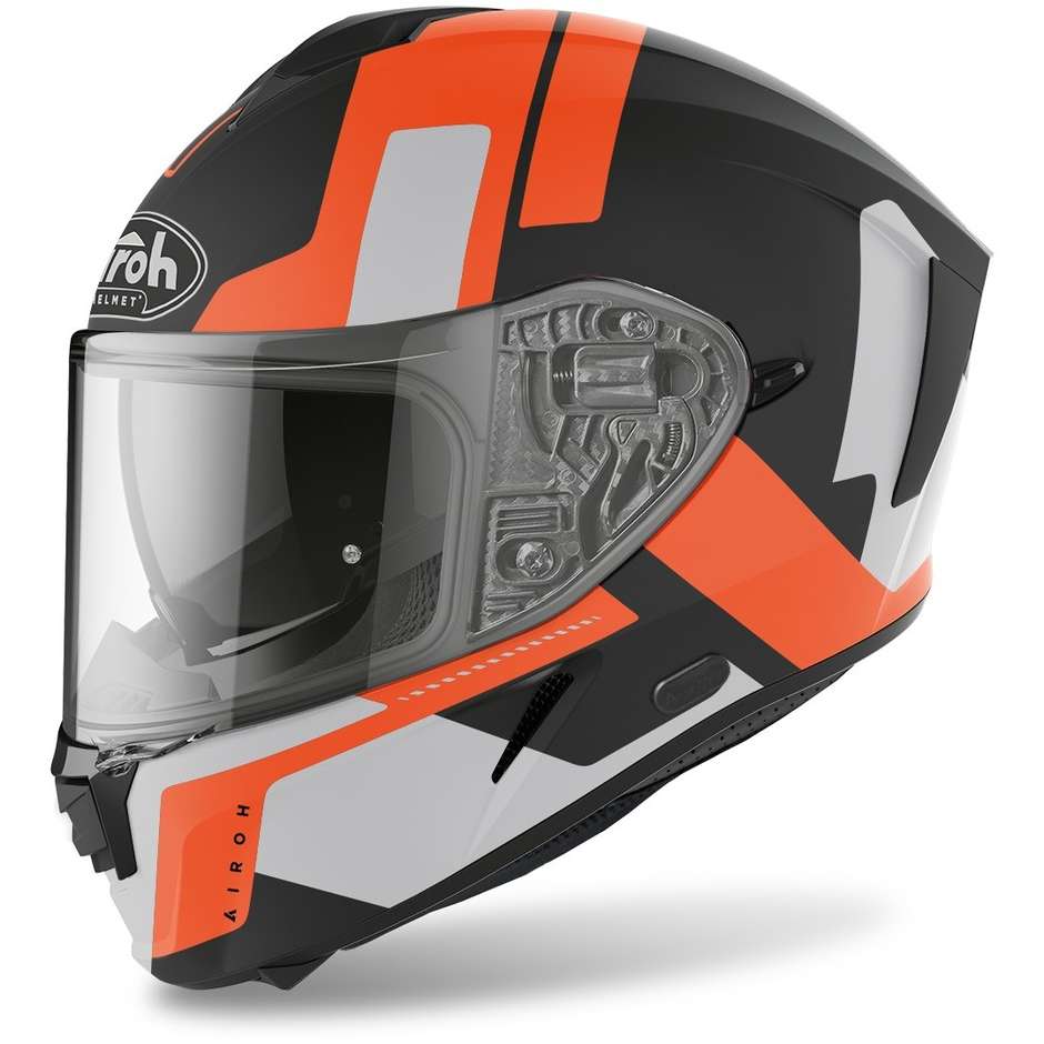 Integral Motorcycle Helmet Airoh SPARK Shogun Matt Orange