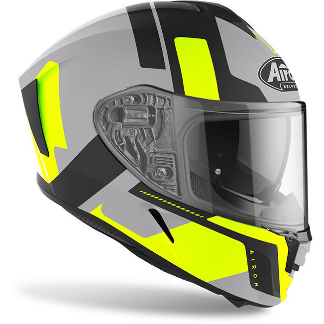 Integral Motorcycle Helmet Airoh SPARK Shogun Matt Yellow