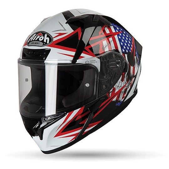 Integral helmet helmet airoh 2017 Valor Sam black gloss black gloss motorcycle 