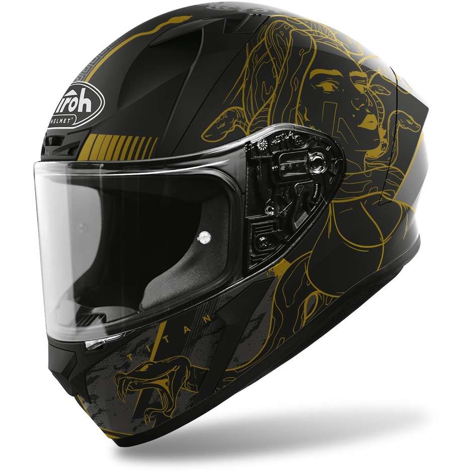 Integral Motorcycle Helmet Airoh VALOR Titan Matt
