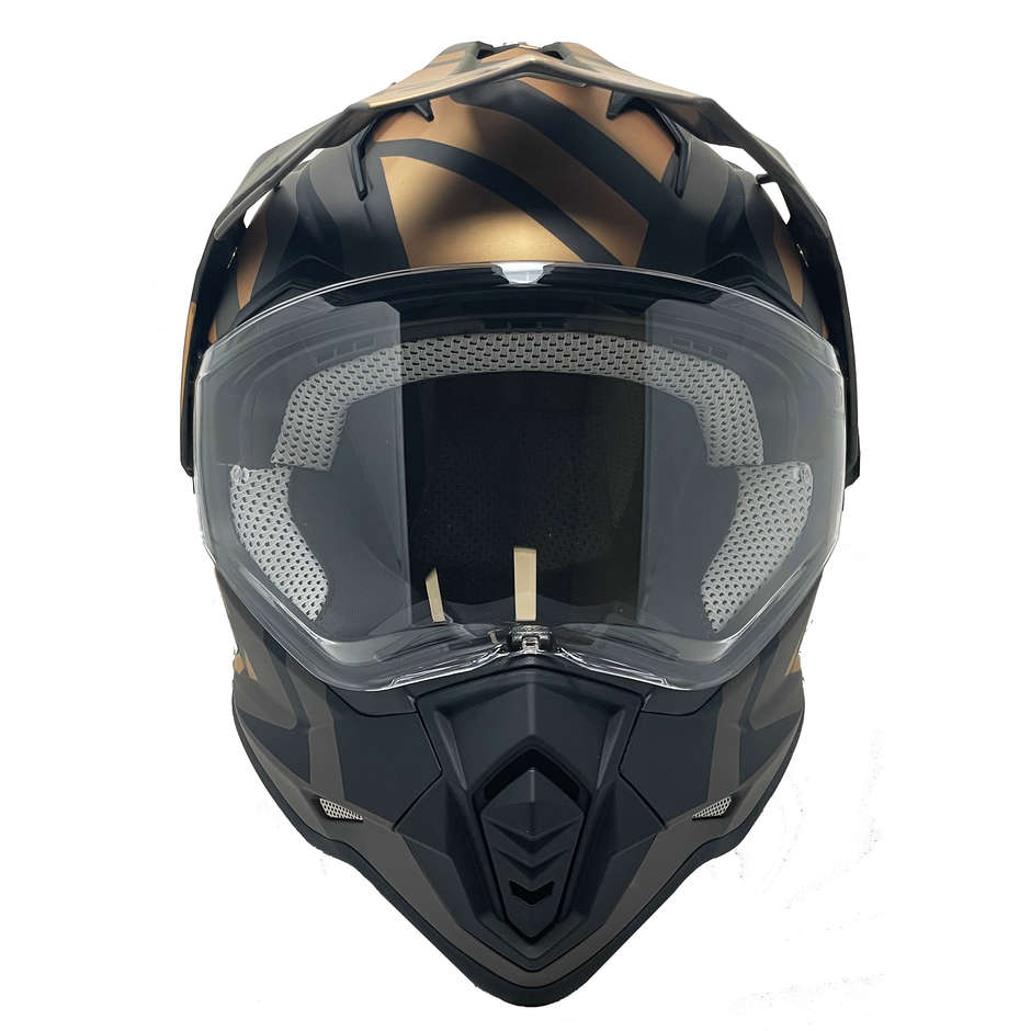 Integral Motorcycle Helmet All Road Vemar Kona Desert Matt Bronze