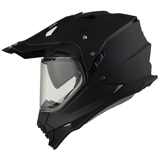 Integral Motorcycle Helmet All Road Vemar Kona Matt Black Double Visor