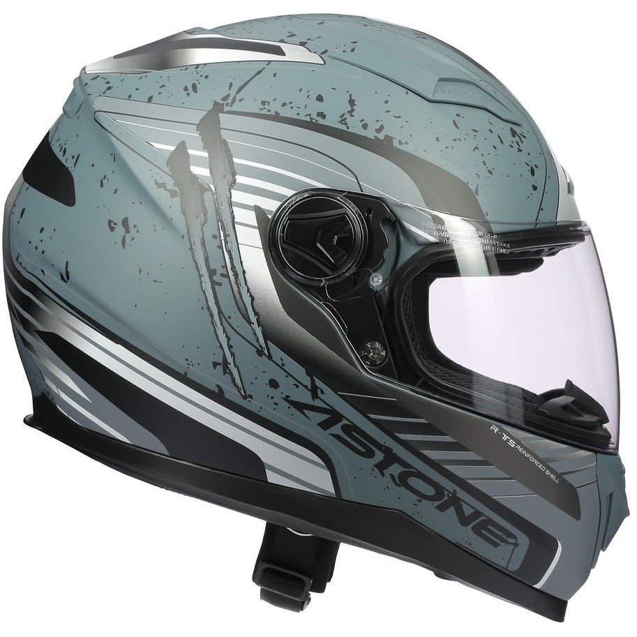 Integral Motorcycle Helmet Astone GT2 GEKO Dark Gray Opaque