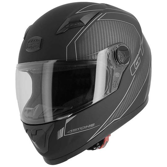 Integral Motorcycle Helmet Astone GT2 Karbon Black Gray
