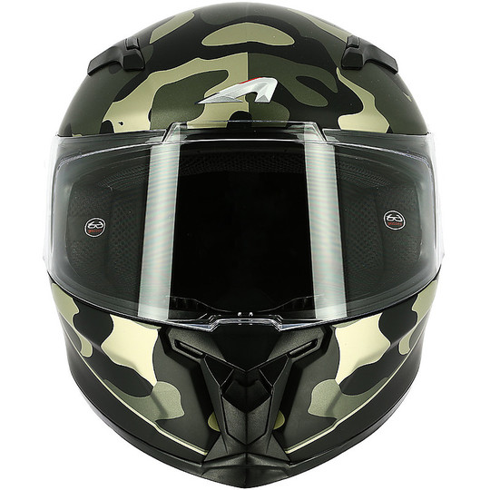 Integral Motorcycle Helmet Astone GT3 Camo Matt Brown