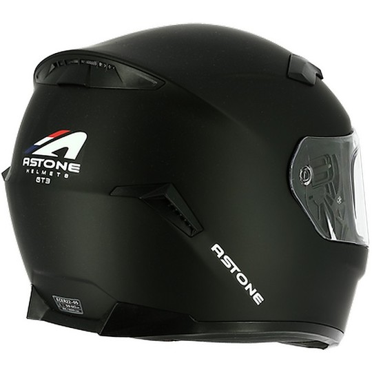 Integral Motorcycle Helmet Astone GT3 Solid Black Matt