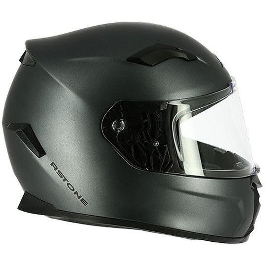 Integral Motorcycle Helmet Astone GT3 Solid Titanium Matt