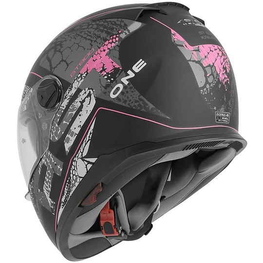 Integral Motorcycle Helmet Astone GT800 EVO Kaiman Black Pink