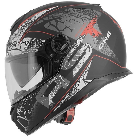 Integral Motorcycle Helmet Astone GT800 EVO Kaiman Black Red Opaque