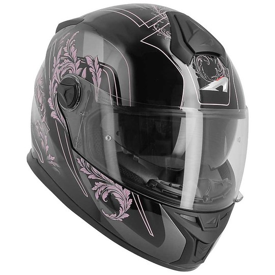 Integral Motorcycle Helmet Astone GT800 EVO Primavera Matt Black Pink