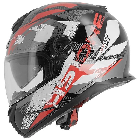 Integral Motorcycle Helmet Astone GT800 EVO Track Black Red