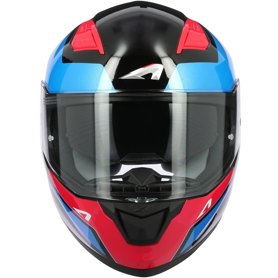 Integral Motorcycle Helmet Astone GT900 RACE Blue Black Chrome