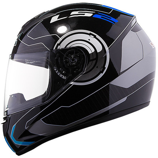 Integral Motorcycle Helmet Atmos Ls2 FF351 Black-Blue